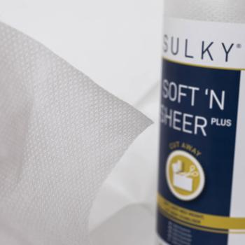 Preview: SULKY SOFT´N SHEER PLUS weiß, 25 cm x 5m